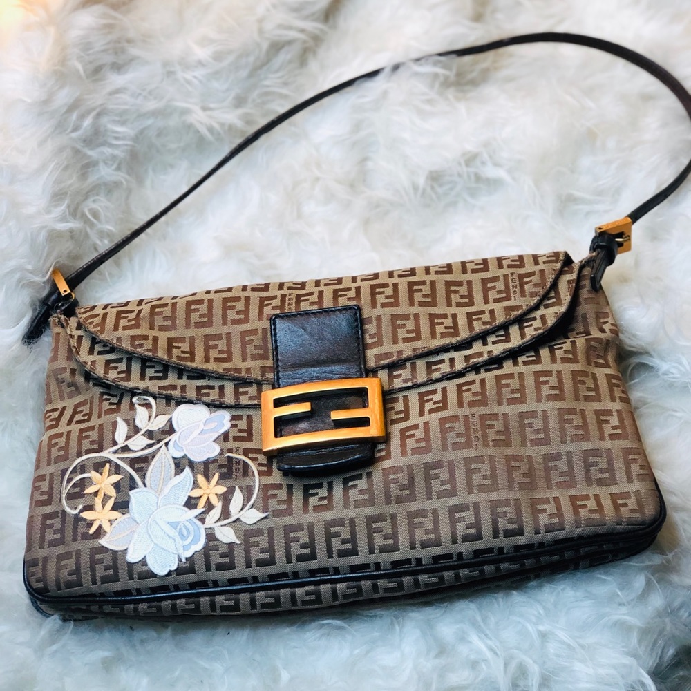 Flowerful Fendi Baguette